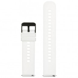 U27 rubber watch strap - white/black - 22mmPasek gumowy do zegarka U27 - biały/czarny - 20mm