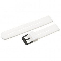 U27 rubber watch strap - white/black - 22mmPasek gumowy do zegarka U27 - biały/czarny - 20mm