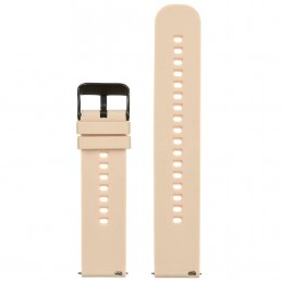 U27 rubber watch strap - cream/black - 18mmPasek gumowy do zegarka U27 - kremowy/czarny - 18mm