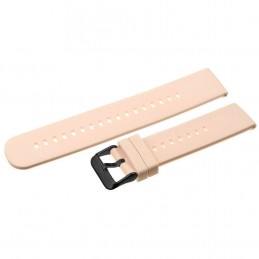 U27 rubber watch strap - light pink/black - 20mmPasek gumowy do zegarka U27 - jasny róż/czarny - 20mm