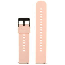 U27 rubber watch strap - pink/black - 18mmPasek gumowy do zegarka U27 - różowy/czarny - 18mm