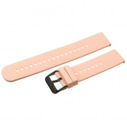 U27 rubber watch strap - pink/black - 20mmPasek gumowy do zegarka U27 - różowy/czarny - 20mm