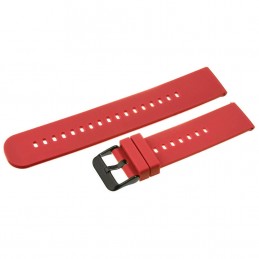U27 rubber watch strap - red/black - 18mmPasek gumowy do zegarka U27 - czerwony/czarny - 18mm