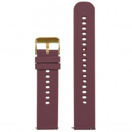 U27 rubber watch strap - purple/gold - 18mmPasek gumowy do zegarka U27 - fioletowy/złoty - 18mm