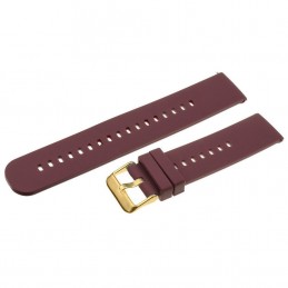U27 rubber watch strap - purple/gold - 20mmPasek gumowy do zegarka U27 - fioletowy/złoty - 20mm