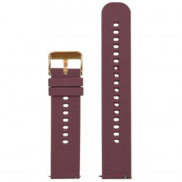 U27 rubber watch strap - purple/rosegold - 22mmPasek gumowy do zegarka U27 - fioletowy/rosegold - 22mm