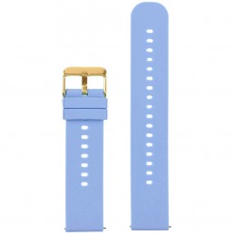 U27 rubber watch strap - light purple/gold - 18mmPasek gumowy do zegarka U27 - jasnofioletowy/złoty - 18mm