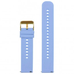 U27 rubber watch strap - light purple/gold - 18mmPasek gumowy do zegarka U27 - jasnofioletowy/złoty - 18mm