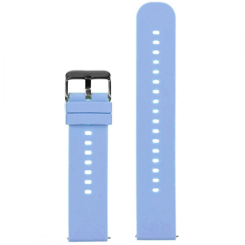 U27 rubber watch strap - light purple/black - 20mm  Pasek gumowy do zegarka U27 - jasnofioletowy/czarny - 20mm