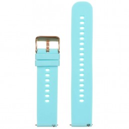 U27 rubber watch strap - blue/rosegold - 22mmPasek gumowy do zegarka U27 - niebieski/rosegold - 22mm