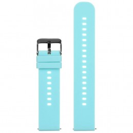 U27 rubber watch strap - blue/black - 20mmPasek gumowy do zegarka U27 - niebieski/czarny - 20mm