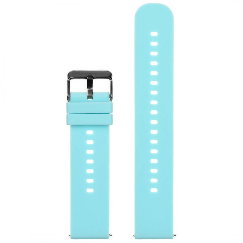 U27 rubber watch strap - blue/black - 20mm  Pasek gumowy do zegarka U27 - niebieski/czarny - 20mm