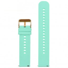 U27 rubber watch strap - mint/rosegold - 18mmPasek gumowy do zegarka U27 - miętowy/rosegold - 18mm