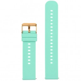 U27 rubber watch strap - mint/rosegold - 22mmPasek gumowy do zegarka U27 - miętowy/rosegold - 22mm