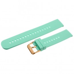 U27 rubber watch strap - mint/rosegold - 22mmPasek gumowy do zegarka U27 - miętowy/rosegold - 22mm