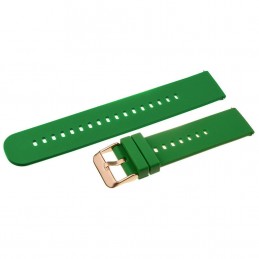U27 rubber watch strap - green/rosegold - 18mmPasek gumowy do zegarka U27 - zielony/rosegold - 18mm