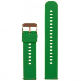 U27 rubber watch strap - green/rosegold - 22mmPasek gumowy do zegarka U27 - zielony/rosegold - 22mm