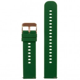U27 rubber watch strap - dark green/rosegold - 20mmPasek gumowy do zegarka U27 - ciemnozielony/rosegold - 20mm
