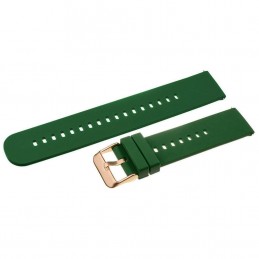 U27 rubber watch strap - dark green/rosegold - 22mmPasek gumowy do zegarka U27 - ciemnozielony/rosegold - 22mm