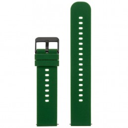 U27 rubber watch strap - dark green/black - 18mmPasek gumowy do zegarka U27 - ciemnozielony/czarny - 18mm