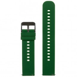 U27 rubber watch strap - dark green/black - 18mmPasek gumowy do zegarka U27 - ciemnozielony/czarny - 18mm