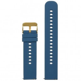 U27 rubber watch strap - navy blue/gold - 22mmPasek gumowy do zegarka U27 - granatowy/złoty - 22mm