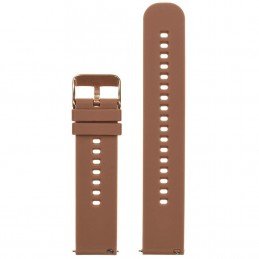 U27 rubber watch strap - brown/rosegold - 18mmPasek gumowy do zegarka U27 - brązowy/rosegold - 18mm
