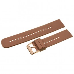U27 rubber watch strap - brown/rosegold - 18mmPasek gumowy do zegarka U27 - brązowy/rosegold - 18mm