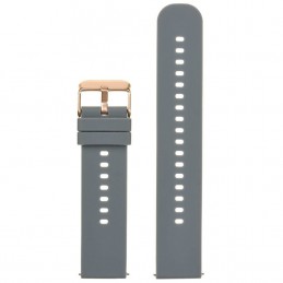 U27 rubber watch strap - dark gray/rosegold - 20mmPasek gumowy do zegarka U27 - ciemny szary/rosegold - 20mm