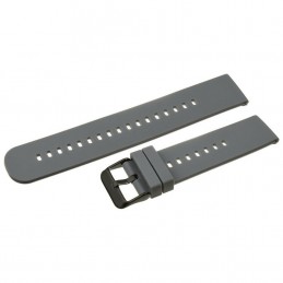 U27 rubber watch strap - dark gray/black - 18mmPasek gumowy do zegarka U27 - ciemny szary/czarny - 18mm