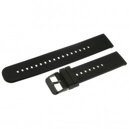 U27 rubber watch strap - black/black - 18mmPasek gumowy do zegarka U27 - czarny/czarny - 18mm