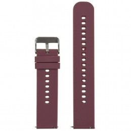 U27 rubber watch strap - purple/silver - 18mmPasek gumowy do zegarka U27 - fioletowy/srebrny - 18mm