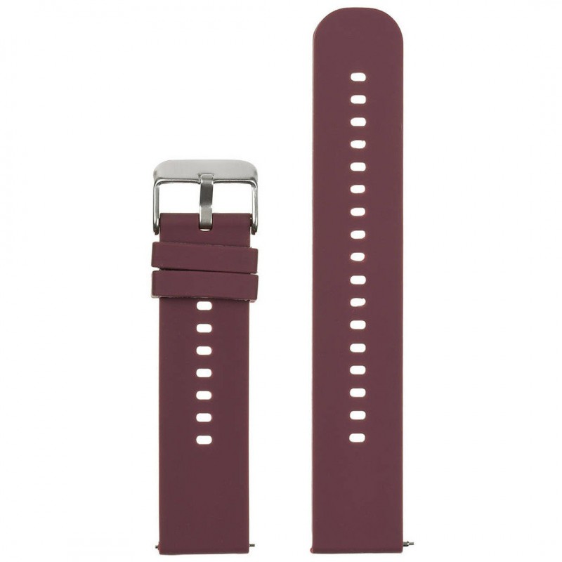 U27 rubber watch strap - purple/silver - 22mm  Pasek gumowy do zegarka U27 - fioletowy/srebrny - 22mm