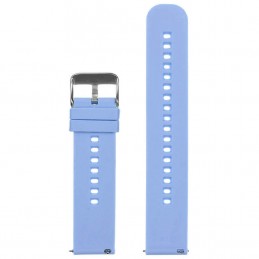 U27 rubber watch strap - light purple/silver - 20mmPasek gumowy do zegarka U27 - jasnofioletowy/srebrny - 20mm