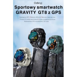 GRAVITY GT8-1 MEN'S SMARTWATCH - with GPS (sg017a)SMARTWATCH MĘSKI GRAVITY GT8-1 - GPS (sg017a)
