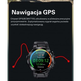 GRAVITY GT8-2 MEN'S SMARTWATCH - with GPS (sg017b)SMARTWATCH MĘSKI GRAVITY GT8-2 - GPS (sg017b)