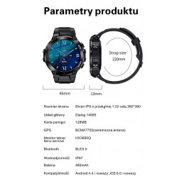 GRAVITY GT8-2 MEN'S SMARTWATCH - with GPS (sg017b)SMARTWATCH MĘSKI GRAVITY GT8-2 - GPS (sg017b)