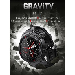 GRAVITY GT7-6 MEN'S SMARTWATCH - MAKING CALLS (sg016f)SMARTWATCH MĘSKI GRAVITY GT7-6 - WYKONYWANIE POŁĄCZEŃ (sg016f)