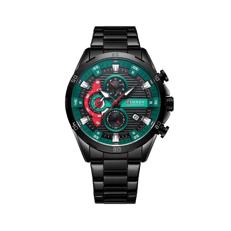 CURREN MEN'S WATCH 8402 CHRONOGRAPH (zc029b) +BOX  ZEGAREK MĘSKI CURREN 8402- CHRONOGRAF (zc029b) + BOX