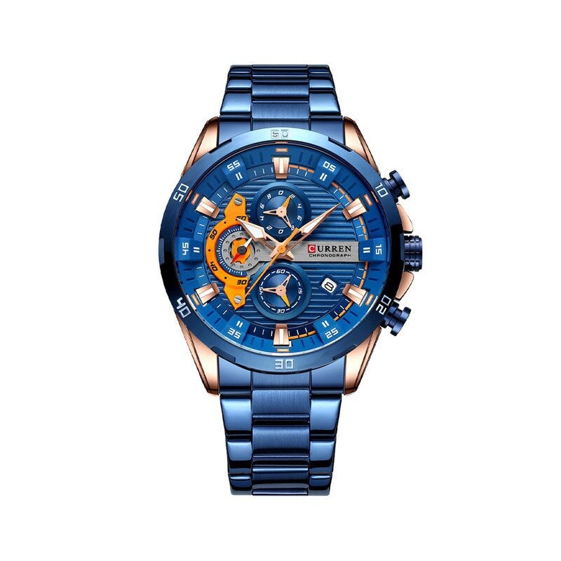 CURREN MEN'S WATCH 8402 CHRONOGRAPH (zc029d) +BOX  ZEGAREK MĘSKI CURREN 8402- CHRONOGRAF (zc029d) + BOX