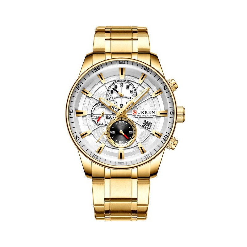 MEN'S WATCH CURREN 8362 (zc017c) CHRONOGRAPH +BOX  ZEGAREK MĘSKI CURREN 8362 (zc017c) - CHRONOGRAF + BOX