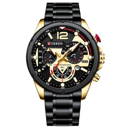 ZEGAREK MĘSKI CURREN 8395 (zc019d) - CHRONOGRAF