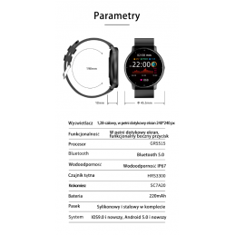 SMARTWATCH UNISEX GRAVITY GT1-4 - PULSOMETER, OWN dial (sg015d)SMARTWATCH UNISEX GRAVITY GT1-4 - PULSOMETR, WŁASNE TARCZE (sg015d)