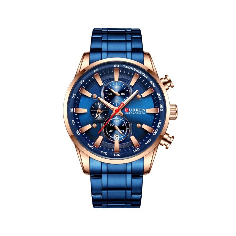 ZEGAREK MĘSKI CURREN 8351 (zc022e) - CHRONOGRAF + BOX  ZEGAREK MĘSKI CURREN 8351 (zc022e) - CHRONOGRAF + BOX