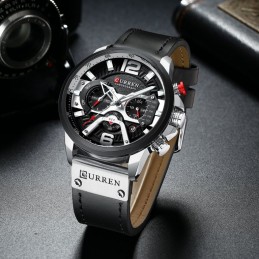 CURREN MEN'S WATCH 8329 (zc027a) - CHRONOGRAPH + BOXZEGAREK MĘSKI CURREN 8329 (zc027a) - CHRONOGRAF + BOX