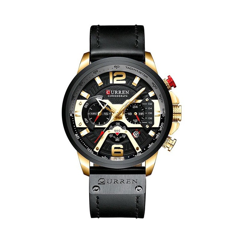 CURREN MEN'S WATCH 8329 (zc027b) - CHRONOGRAPH + BOX  ZEGAREK MĘSKI CURREN 8329 (zc027b) - CHRONOGRAF + BOX