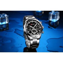 MEN'S WATCH CURREN 8355 CHRONOGRAPH (zc028c) +BOXZEGAREK MĘSKI CURREN 8355- CHRONOGRAF (zc028c) + BOX