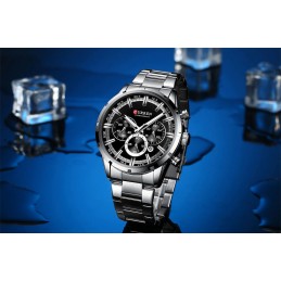 MEN'S WATCH CURREN 8355 CHRONOGRAPH (zc028c) +BOXZEGAREK MĘSKI CURREN 8355- CHRONOGRAF (zc028c) + BOX