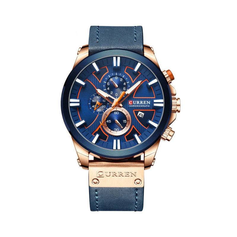 CURREN MEN'S WATCH 8346 (zc026e) - CHRONOGRAPH  ZEGAREK MĘSKI CURREN 8346 (zc026d) - CHRONOGRAF