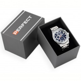PERFECT CH03M MEN'S WATCH - CHRONOGRAPH (zp358e) + BOXZEGAREK MĘSKI PERFECT CH03M - CHRONOGRAF (zp358e) + BOX